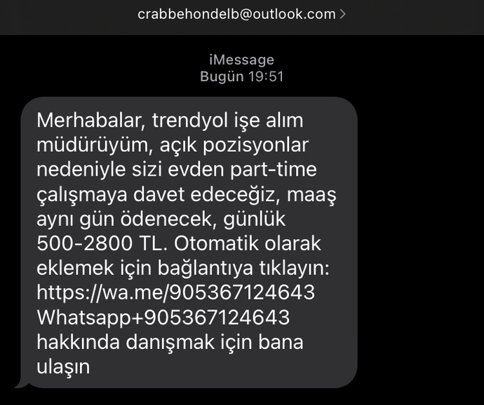 Sizede böyle mesaj geliyor mu?