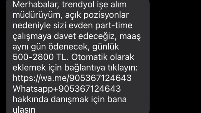 Sizede böyle mesaj geliyor mu?