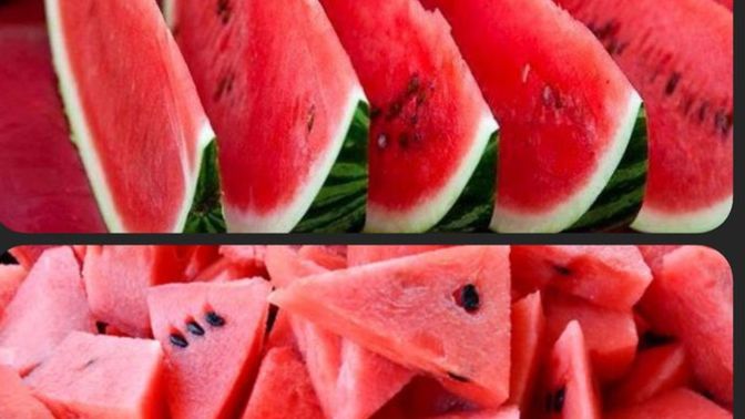 Karpuzu dilimleyip elde mi, yoksa tabakta küçük parçalar halinde çatalla mı yersin?