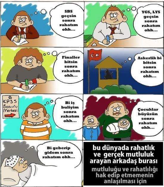 Mutlu musun , yoksa rahat mı? bu soru seçim yapmayı düşündüğü vakitte şöyle de sorulabilir ; mutluluk mu , yoksa rahatlık mı?
