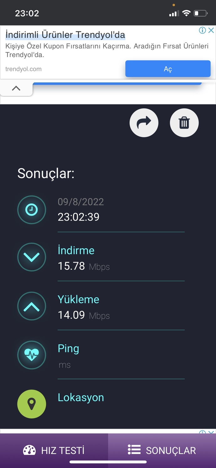Kullanmakta olduğunuz internet hızı kaç mbps?