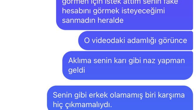 Bana suçlu hissettirmek için mi görüldü atıyor?