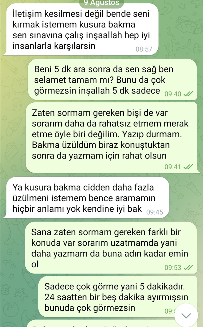Yeni tanıştık beni çok beğendiğini söyledi baya iyi konuşma giderken böyle olma sebebi nedir?