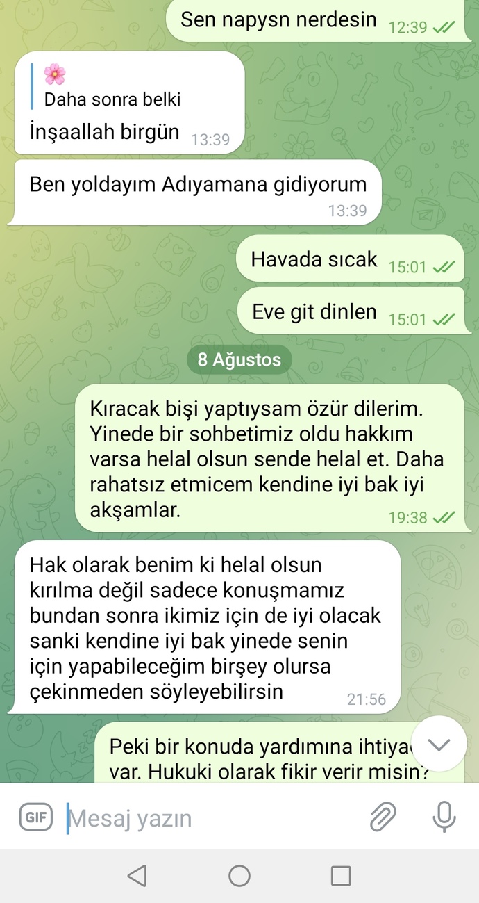 Yeni tanıştık beni çok beğendiğini söyledi baya iyi konuşma giderken böyle olma sebebi nedir?