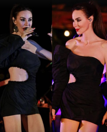 Defne Samyelinin sahne tarzı çok sade ve şık durmuyor mu?