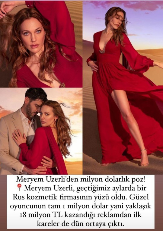 Meryem Uzerli Rus firması kozmetik yüzü oldu. 1 milyon dolar kazandı. Nasıl buldunuz?