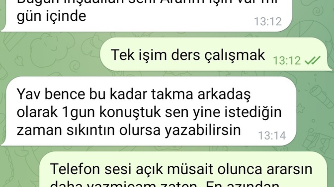 Bir günde tanıştık ve her şey çok hızlı gelişiyor birden mesaj atmayı kesti ve normal mi?