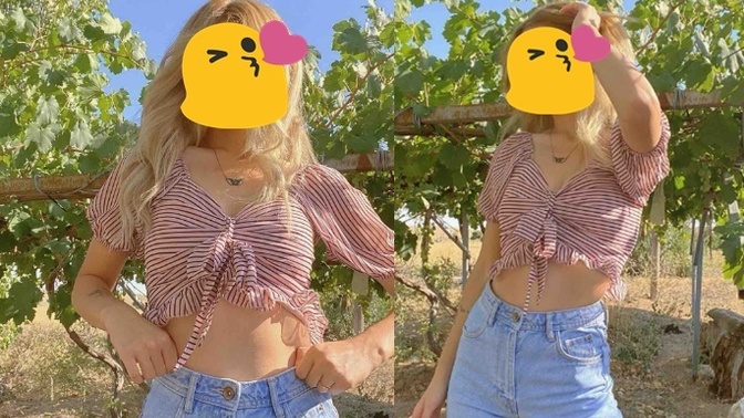 Köye yeni icat getirdim. Teyzeler beni süzüyor. Kombinimle köye moda getirmemiş miyim?