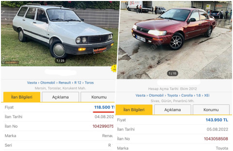 20 yaşından büyük arabaların fiyatları! Biz bunu hak edecek ne yaptık?