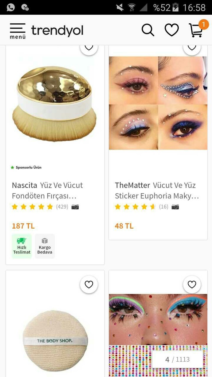 Pullu göz makyajı?