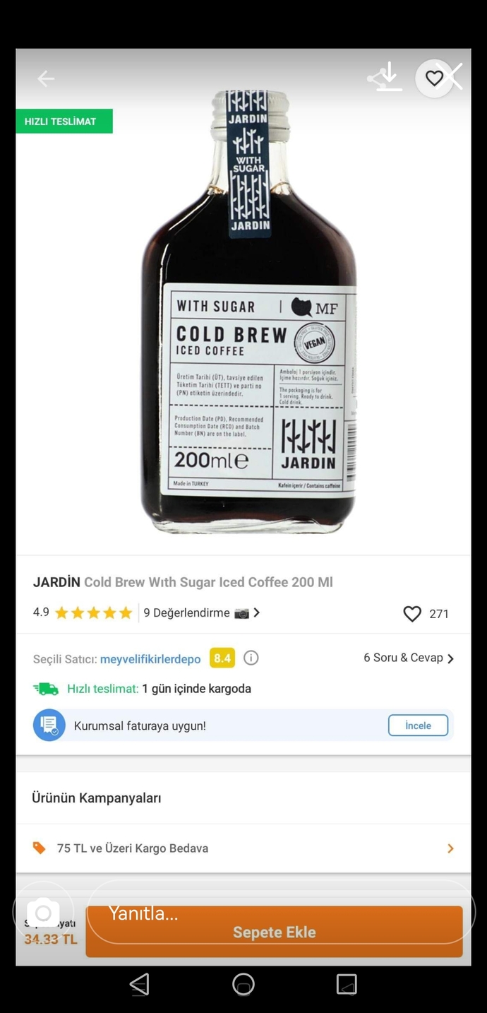 Size çok güzel soğuk kahve tarifi veriyorum gelinnn?