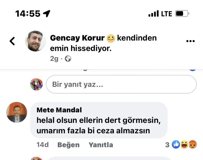 Eşini öldürüp, ‘Namusumu temizledim’ mesajı paylaşan Gencay Korur yakalandı. Sizce ne kadar ceza almalı?