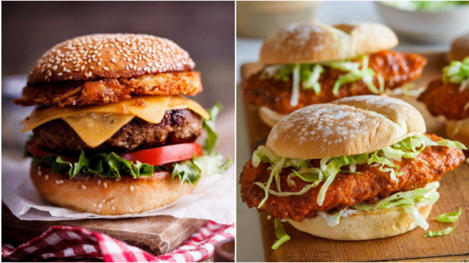 Tavuk burger mi yoksa et burger mi tercihin olur?