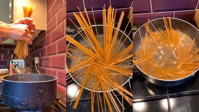 Spagettiyi kırarak mı yoksa bütün şekilde mi pişirirsiniz?