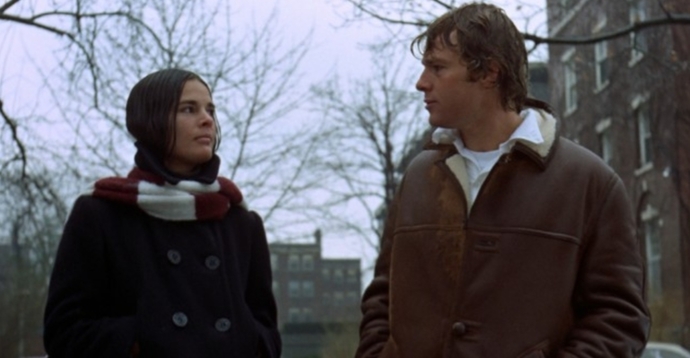 Love Story filminden bir sahne...