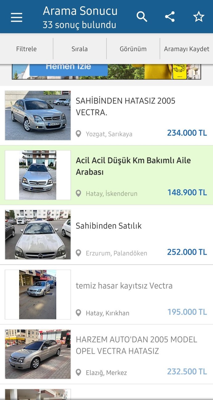 Geçmişteki araba fiyatlarını görünce ne hissediyorsunuz?