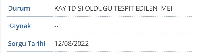 Kayıtdışı imei ne demek?