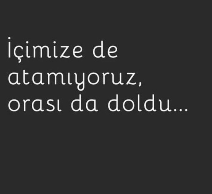 Kendi kendine şu an ne demek istiyorsun?