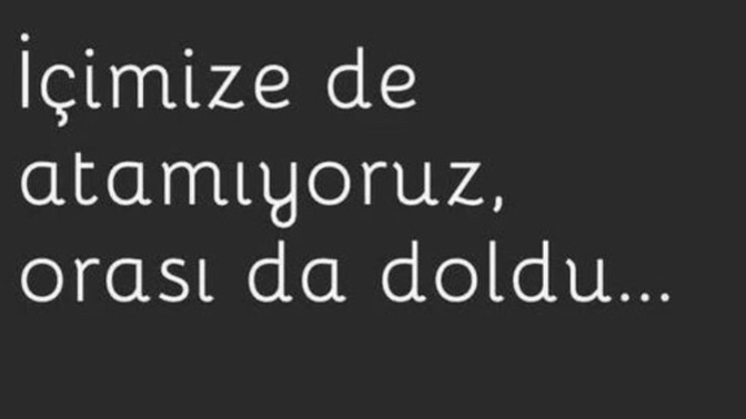 Kendi kendine şu an ne demek istiyorsun?