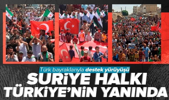 Suriyede Türk bayrağına karşı provokasyon?