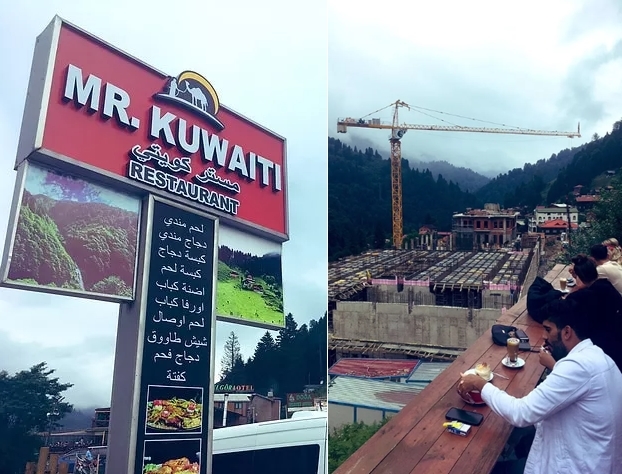 Ayderden gelen Arapça tabela ve inşaat görüntüleri konuşuluyor. Sen de rahatsız oldun mu?