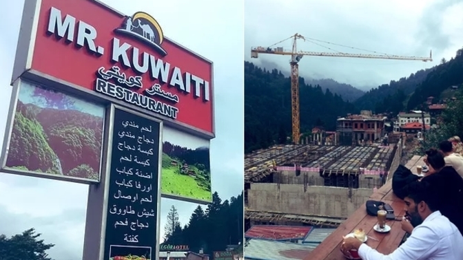 Ayder'den gelen Arapça tabela ve inşaat görüntüleri konuşuluyor. Sen de rahatsız oldun mu?