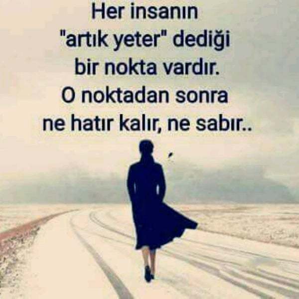 Artık yeter dediğin nokta neydi?