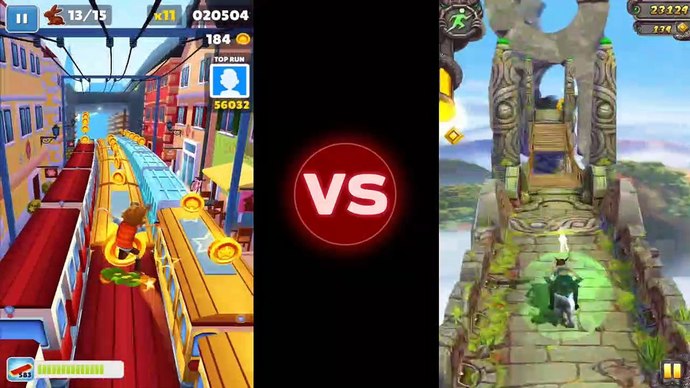 Subway Surfers VS Temple Run! Hangi oyunu daha çok seviyorsunuz?