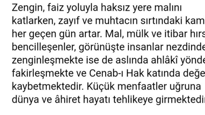 Piyasa şu an öyle gardaş diye üstüne koydukça koyulan emlaklar ve araçların içine haram karışıyo karıştı haberiniz var mı?
