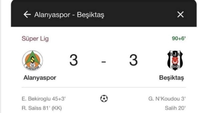 Beşiktaş maçı değerlendirmeleriniz neler?