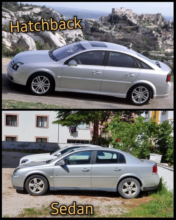 Otomobilde sedan kasa mı yoksa hatchback kasa mı?