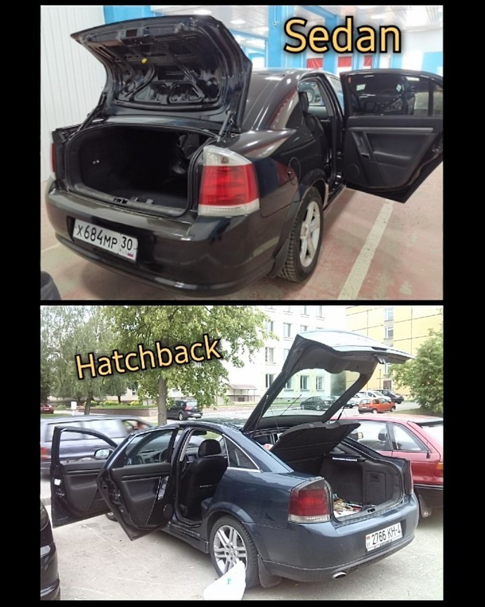 Otomobilde sedan kasa mı yoksa hatchback kasa mı?