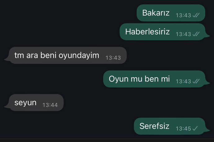 Oyundayken takmayan birinden olur mu?