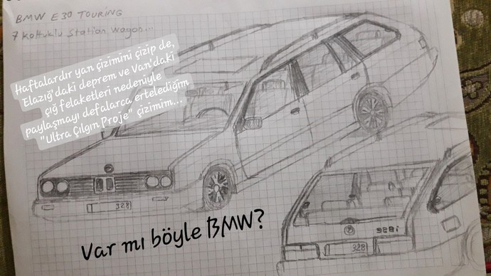 7 kişilik BMW E30 Touring (328i)