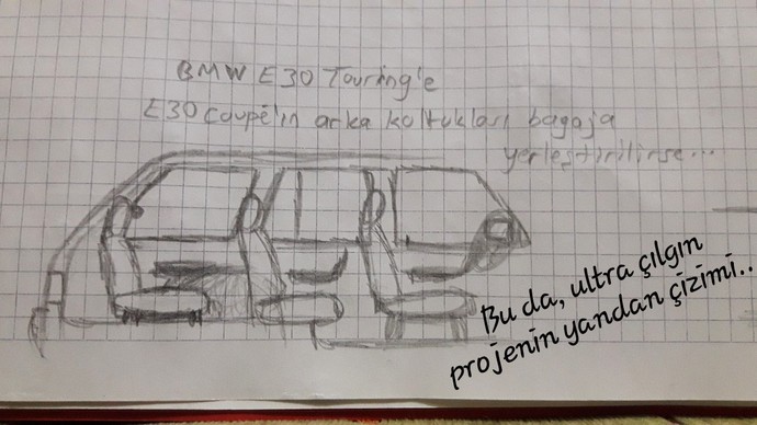 "Ultra çılgın proje" adlı BMW E30 Touring