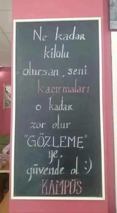 Uyarılarınıza rağmen kilo almaya devam eden sevgilinize söyleyeceğiniz ilk cümle nedir?