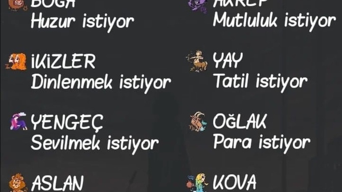 Senin bünyen ne istiyor?