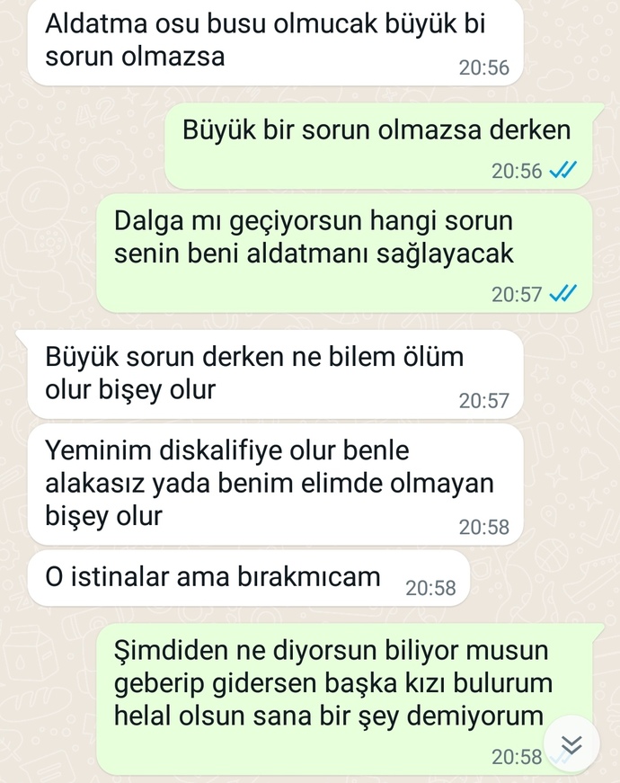 Arkadaşlar sevgilimle aramda şöyle bir konuşma geçti bu çocuğa karşı ne düşünmem gerekiyor?