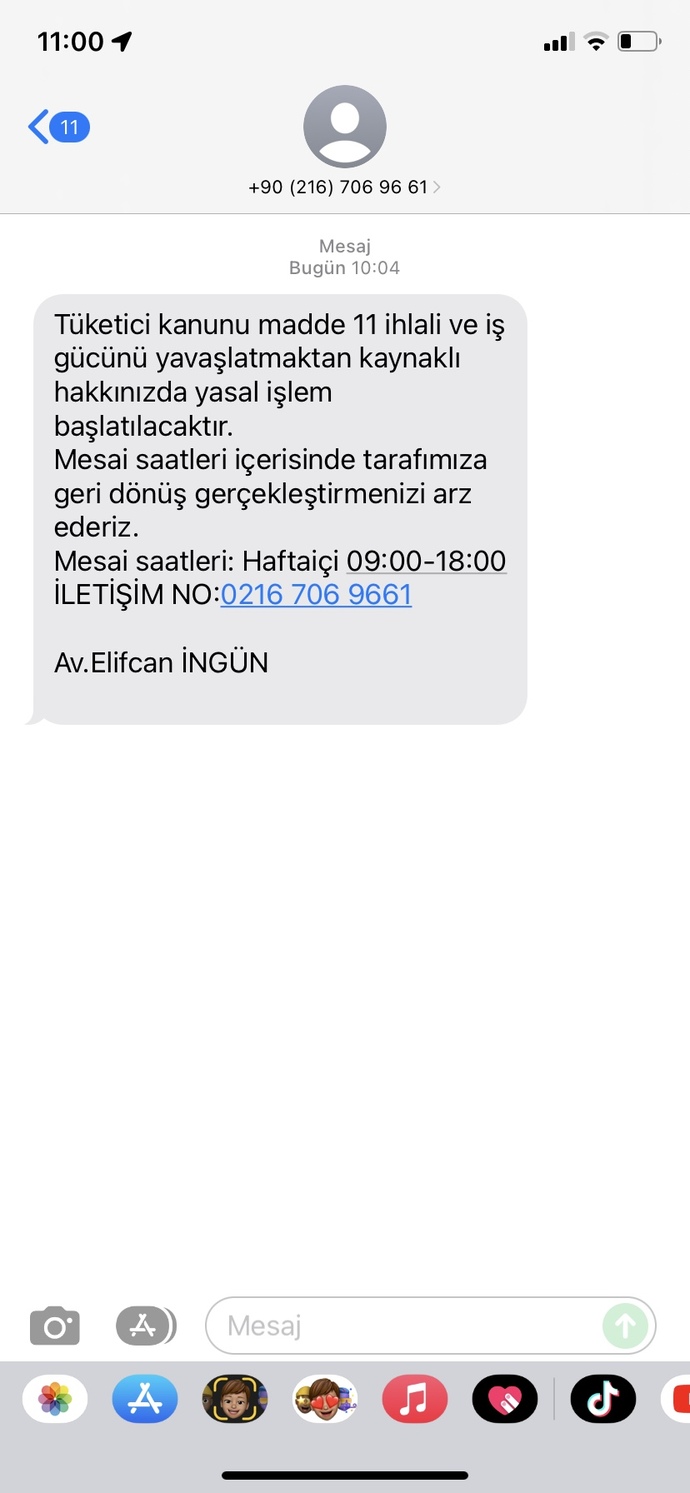 Tüketici kanunu madde 11 ihlali?