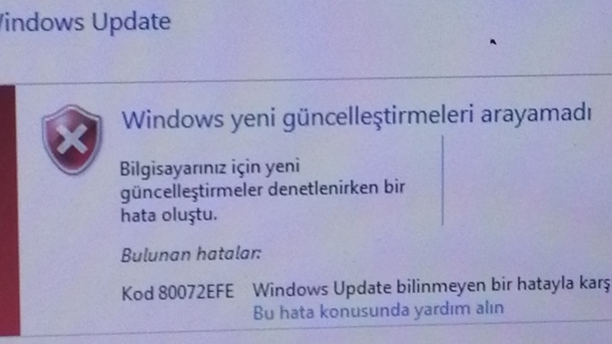Windows 7 güncelleştirme hatası ve bu işletim sistemi hakkındaki yorumlarım?