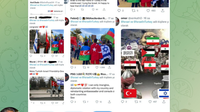 İsrail Türkiye Normalleşmesi sonrası İsrail Twitter hesabına gelen olumlu mesajlar için Türk kullanıcılara teşekkür etti?