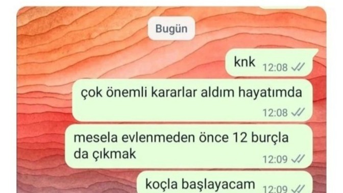 En son aldığınız karar neydi?