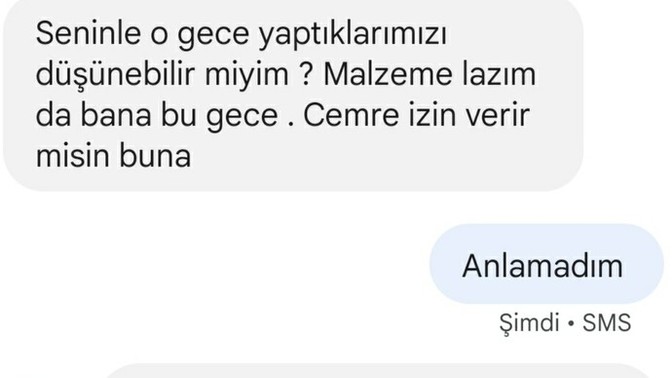 Bu ne istiyor şimdi? Ben hiçbir şey anlamadım?