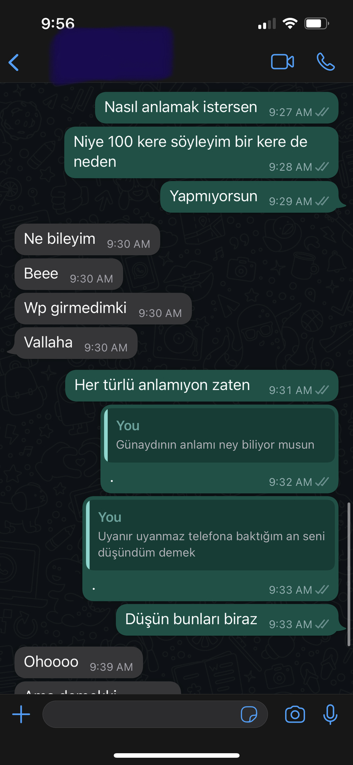 Sevgilim beni anlamıyor?
