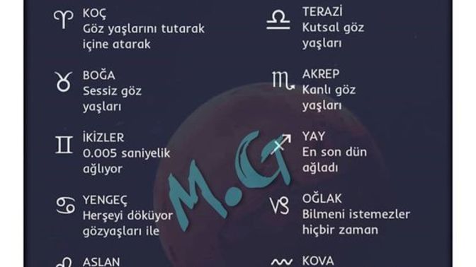 Burçlar nasıl ağlar?