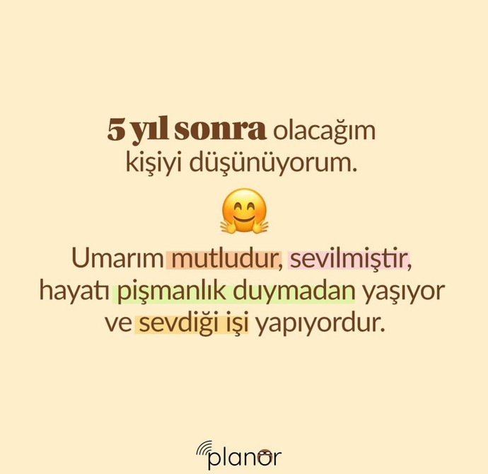 Hiç kendini 5 yıl sonra hayal ettin mi?