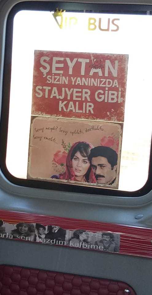 Dolmuşta gördüğünüz yazılar ilginizi çekiyor mu?