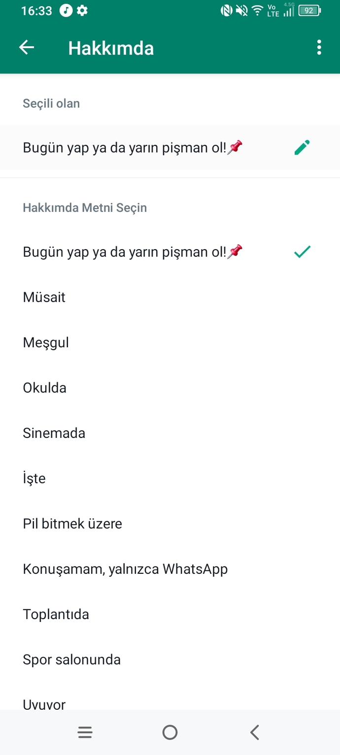 WhatsApp durum sözlerinizi yazın da çalalım 😂😛?