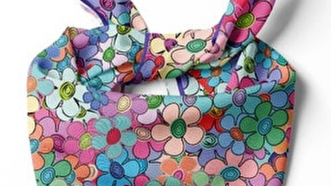Sizce çiçekli bandana güzel mi?