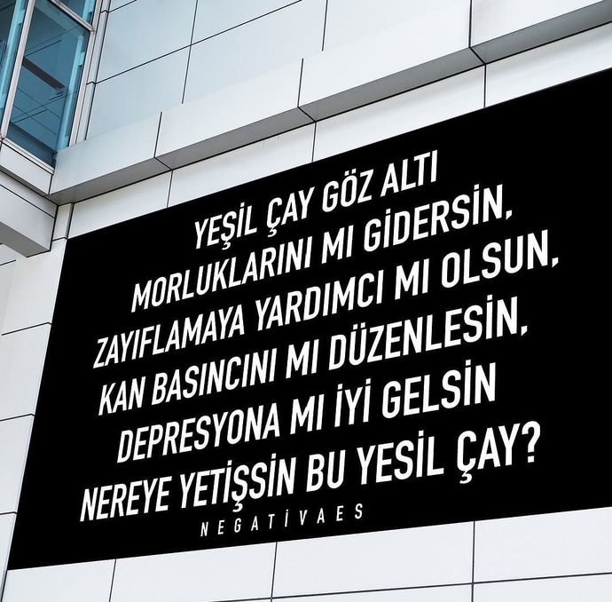Yeşil çaydan beklentim